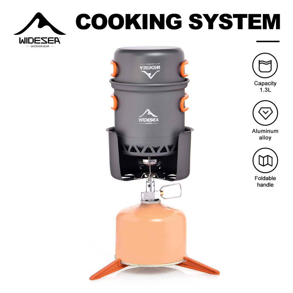 Camping Cooking One Pot - Widesea Taşınabilir Kamp Ocak Seti Alüminyum