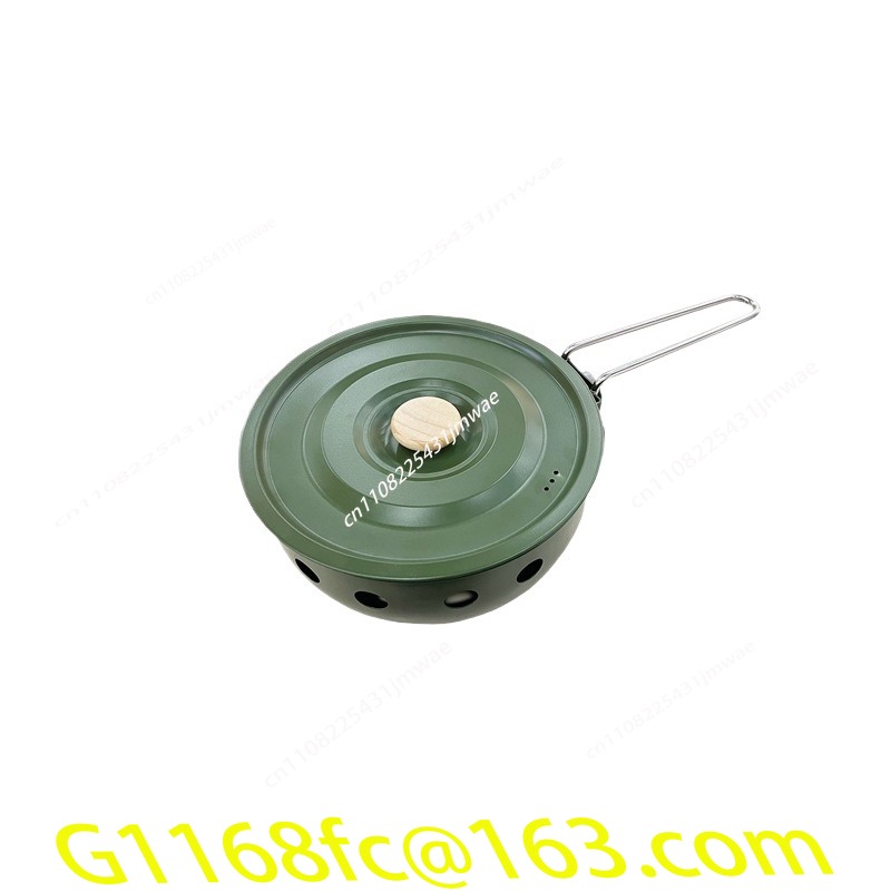 Camping Cooking One Pot - Pişirme, Kızartma, Kamp, Piknik için Taşınabilir