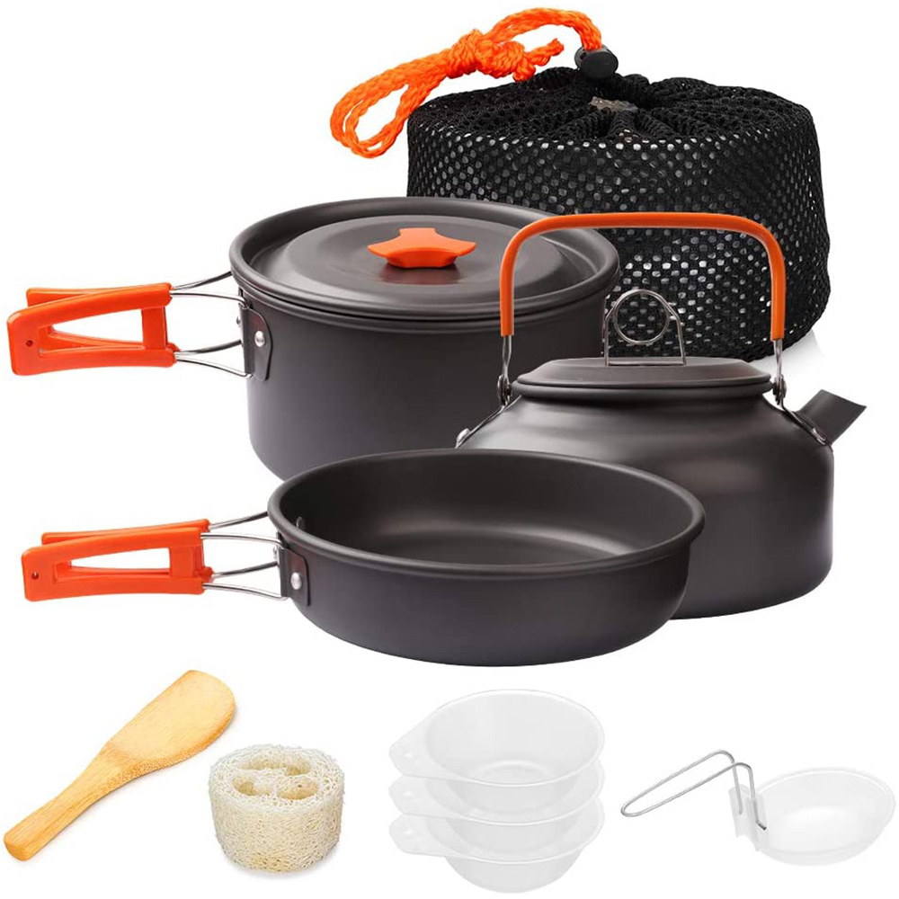 Camping Cooking Recipes - 1 adet/1 takım Kamp Tencere Seti