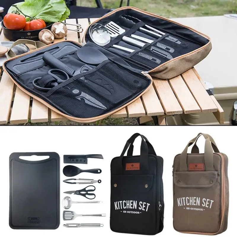 Camping Cooking Recipes - 8 adet Kamp Mutfak Tencere Seti