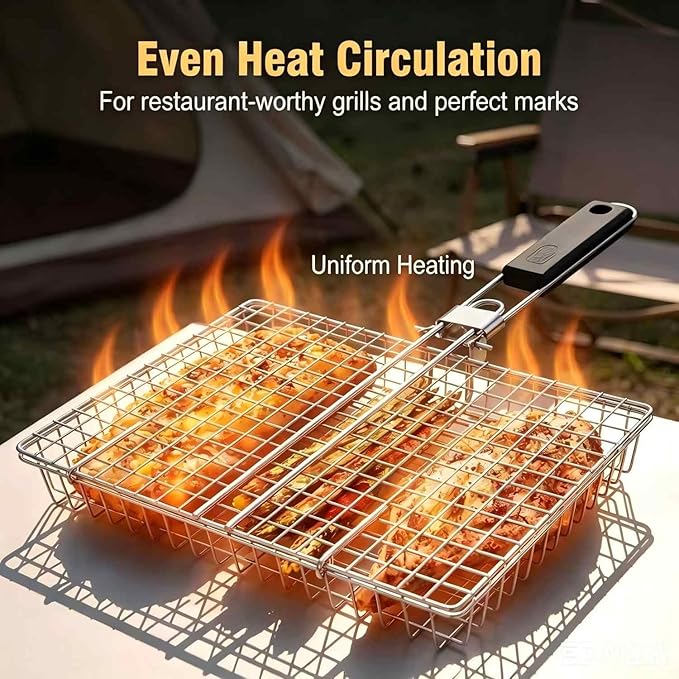 Camping Cooking Gifts - Büyük Portatif Katlanabilir Barbekü Kamp Izgara