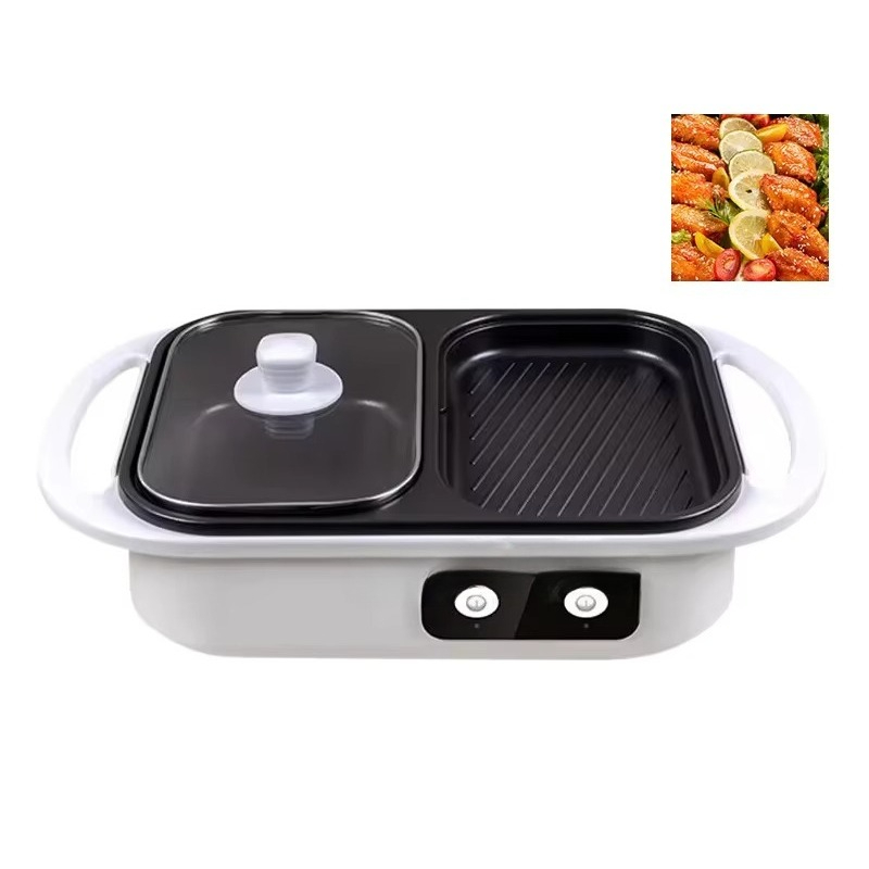 Camping Cooking One Pot - Yapışmaz barbekü tenceresi çok fonksiyonlu iki-üçlü