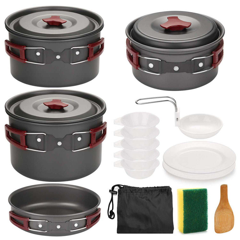 Camping Cooking Recipes - Açık Kamp Tencere Seti Yapışmaz Kamp