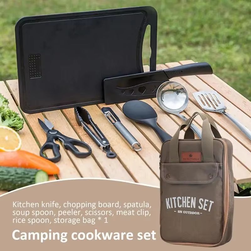 8 adet Kamp Mutfak Tencere Set - Camping Cooking Recipes incelemesi ve fiyatı