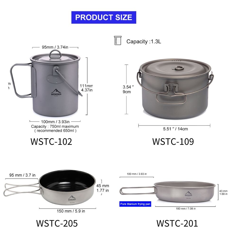 Widesea kamp sofra titanyum te - Camping Cooking Recipes incelemesi ve fiyatı