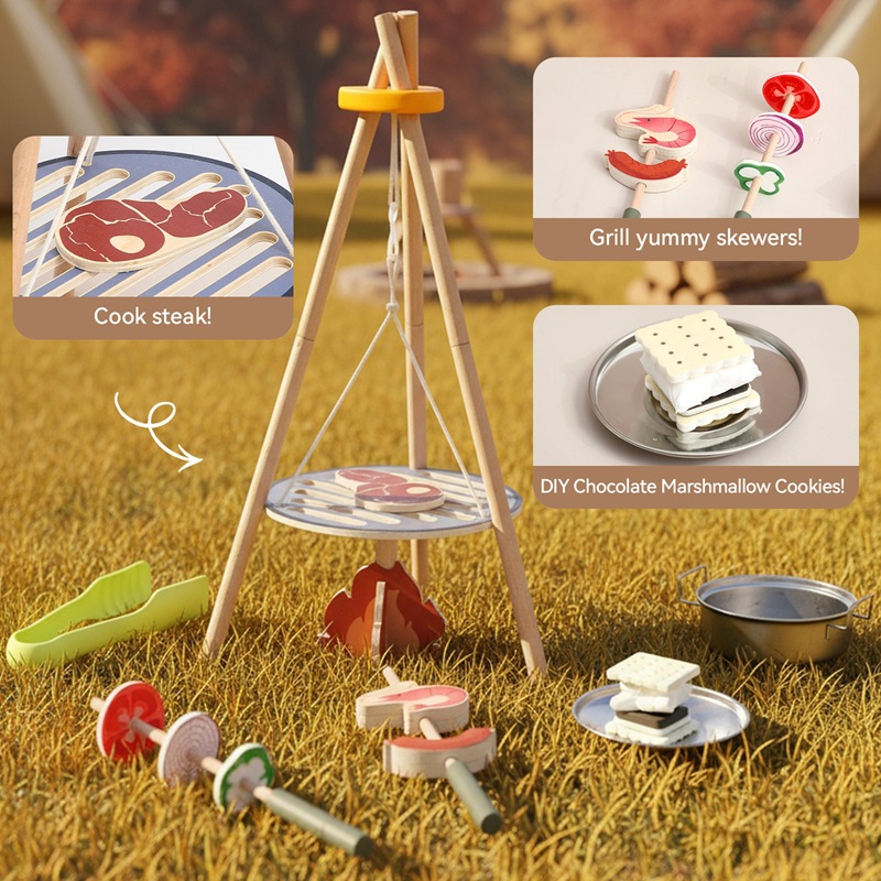 Ahşap Çocuk Kamp Mangal Oyunca - Camping Cooking Gifts incelemesi ve fiyatı