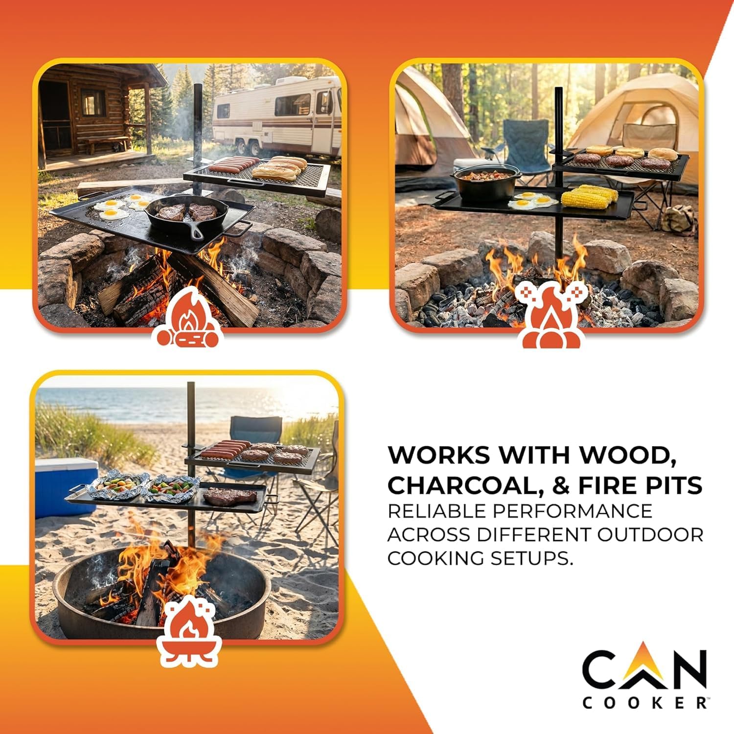 Açık Ateşte Pişirme, Ateş Çuku - Camping Cooking Open Fire incelemesi ve fiyatı